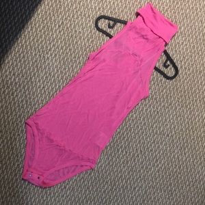 Diesel hot pink turtle neck top